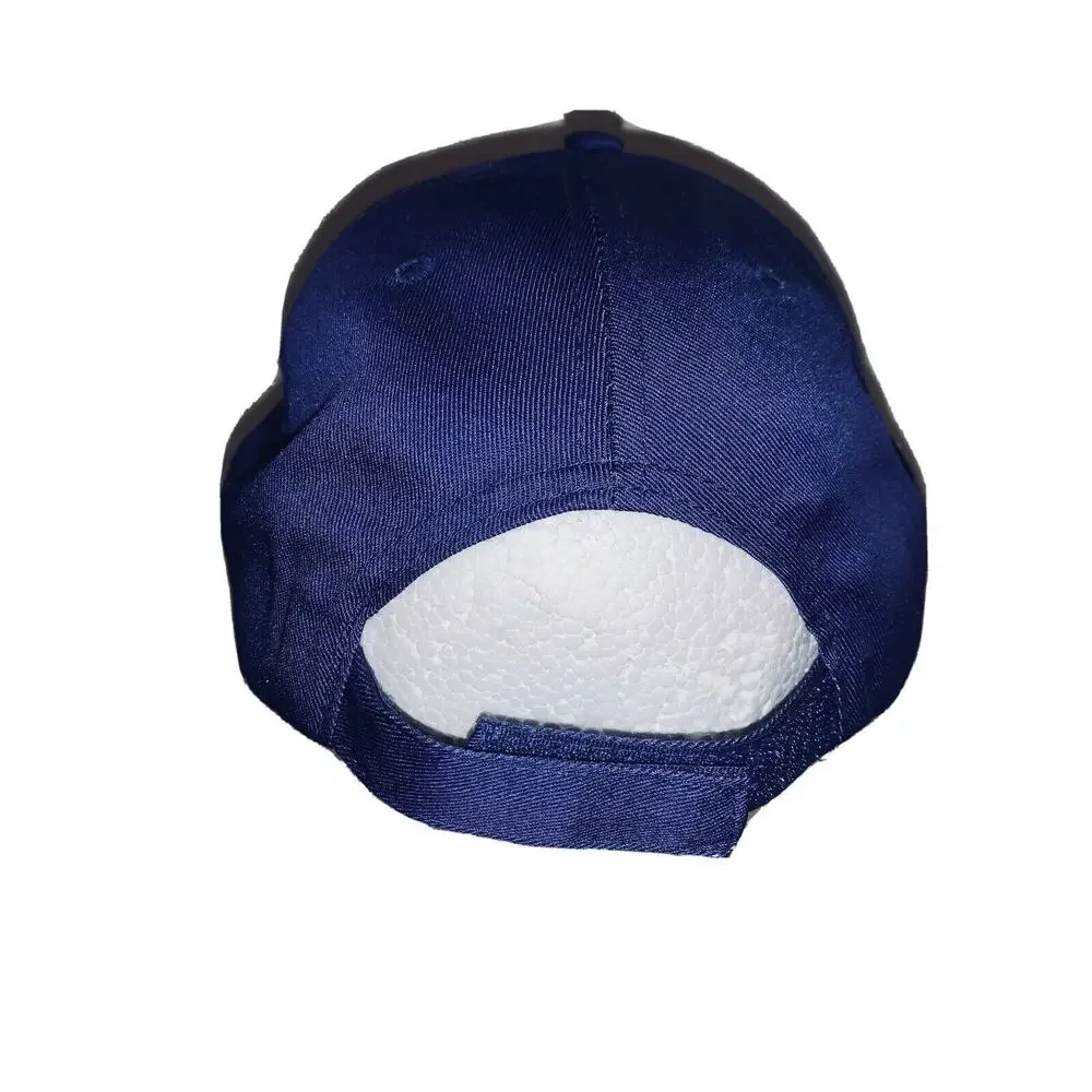 Italia Unisex Blue Cap Hat 3-D Embroidery Flag Adjustable Hook Loop Never Worn